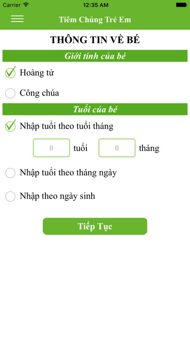 Emulate iPhone app Tiêm Chủng Trẻ Em using MyAndroid Emulate iPhone app Tiêm Chủng Trẻ Em using MyAndroid