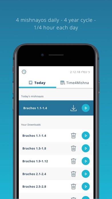 Emulate iPhone app Time4Mishna - Daily Mishnayos using MyAndroid Emulate iPhone app Time4Mishna - Daily Mishnayos using MyAndroid