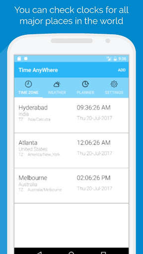 Run android online APK Time AnyWhere from MyAndroid or emulate Time AnyWhere using MyAndroid