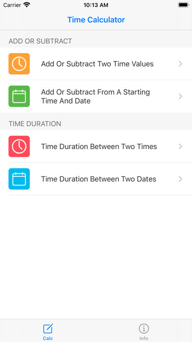 Emulate iPhone app Time Calculator: Add, Subtract using MyAndroid Emulate iPhone app Time Calculator: Add, Subtract using MyAndroid