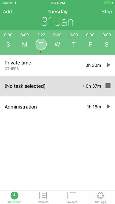 Emulate iPhone app TimeCamp Time Tracker using MyAndroid Emulate iPhone app TimeCamp Time Tracker using MyAndroid