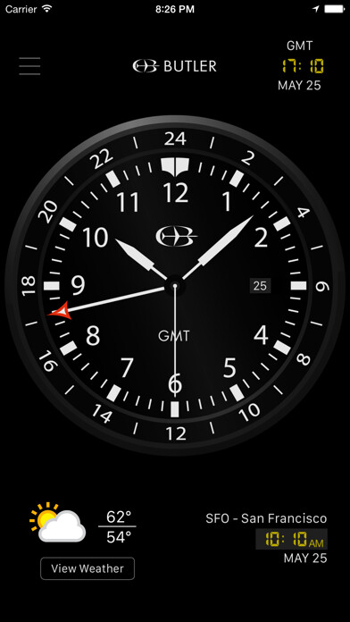 Emulate iPhone app Time Flies - Butler Watch Co. using MyAndroid Emulate iPhone app Time Flies - Butler Watch Co. using MyAndroid
