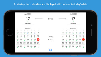 Emulate iPhone app Time Jump - Date Calculator using MyAndroid