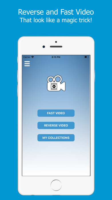 Emulate iPhone app TimeLapse & Reverse VideoMaker using MyAndroid