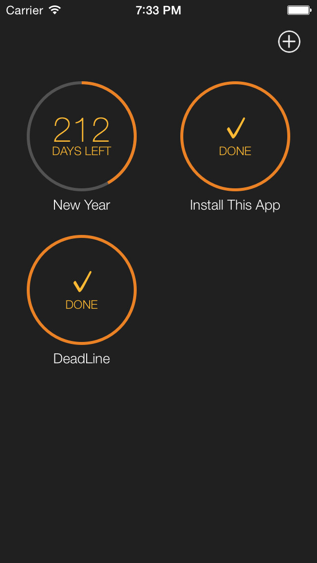 Emulate iPhone app Time Left  - Quickly create one-time reminders on your iPhone, iPad or iPod Touch. HD Free using MyAndroid