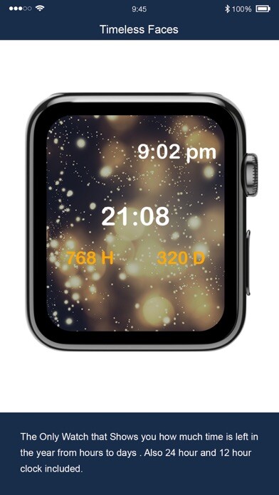 Emulate iPhone app Timeless Faces - Custom Watch Faces using MyAndroid