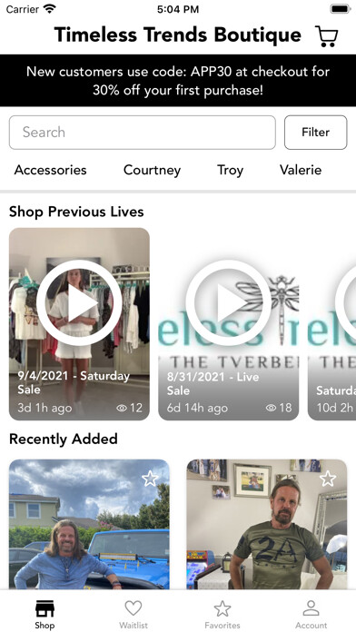 Emulate iPhone app Timeless Trends Boutique using MyAndroid Emulate iPhone app Timeless Trends Boutique using MyAndroid