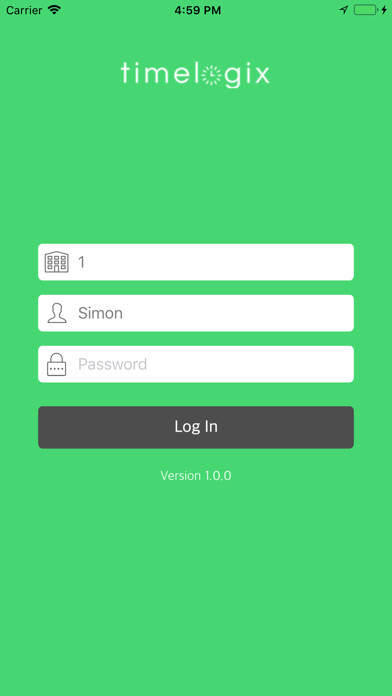 Emulate iPhone app TimeLogix using MyAndroid