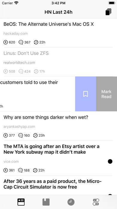 Emulate iPhone app Timely HN using MyAndroid
