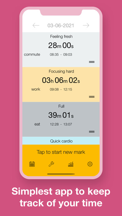 Emulate iPhone app Time Mark - Track and Insights using MyAndroid Emulate iPhone app Time Mark - Track and Insights using MyAndroid