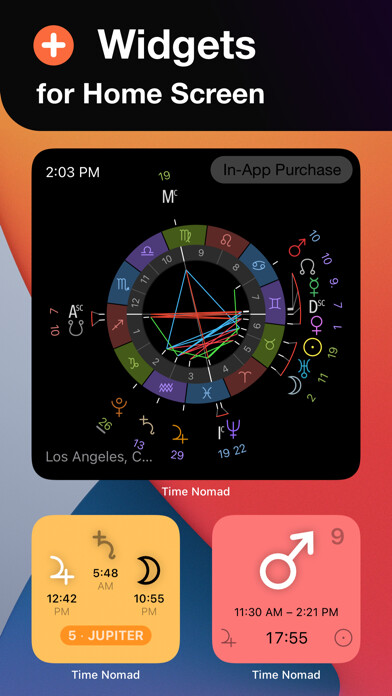 Emulate iPhone app Time Nomad Astrology Charts using MyAndroid