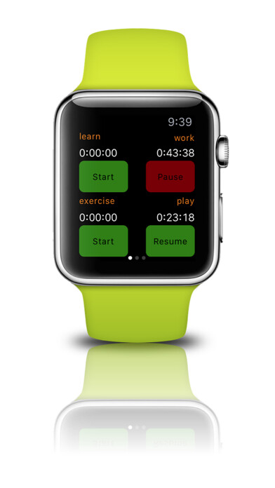 Emulate iPhone app TimeOfYourLife Multi Stopwatch using MyAndroid