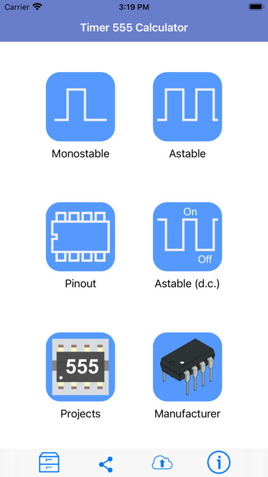 Emulate iPhone app Timer 555 Calculator using MyAndroid