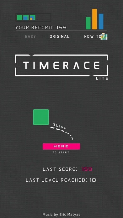 Emulate iPhone app Timerace Lite using MyAndroid