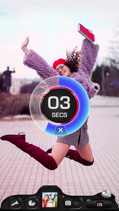 Emulate iPhone app Timer Auto Camera - Set Second using MyAndroid