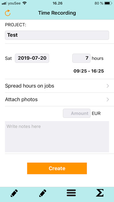 Emulate iPhone app Time Recording - Easy using MyAndroid Emulate iPhone app Time Recording - Easy using MyAndroid