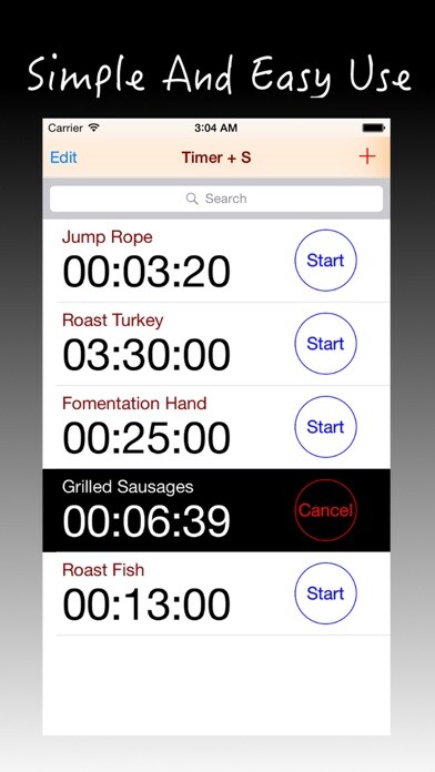 Emulate iPhone app Timer+S -Workout,Kitchen Timer using MyAndroid Emulate iPhone app Timer+S -Workout,Kitchen Timer using MyAndroid