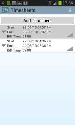 Emulate Android APK Timesheets 9.05.03