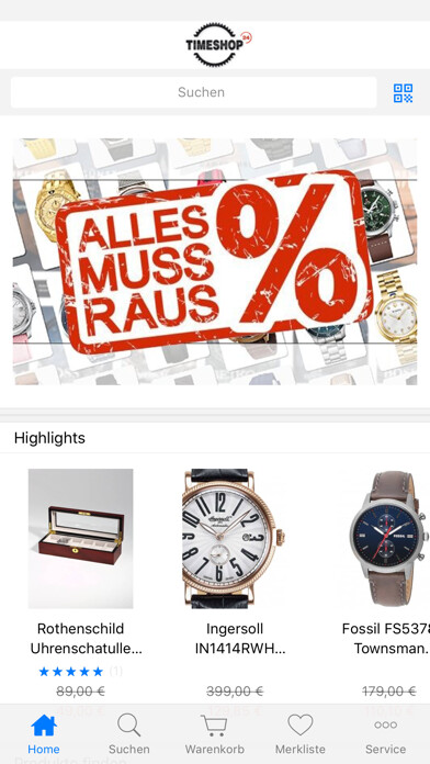 Emulate iPhone app Timeshop24 - Uhren & Schmuck using MyAndroid Emulate iPhone app Timeshop24 - Uhren & Schmuck using MyAndroid