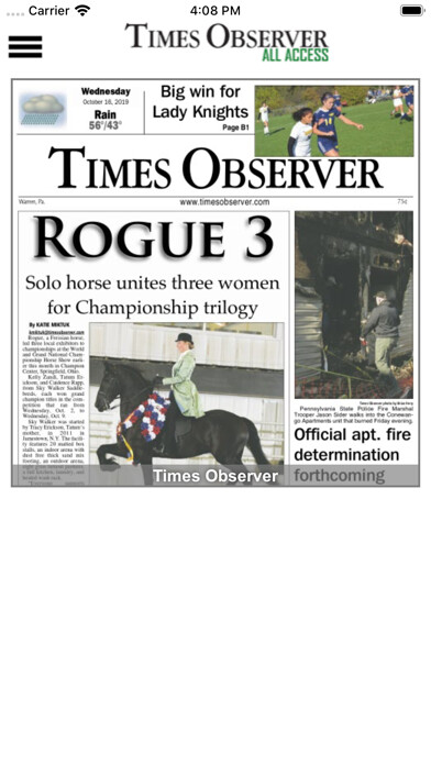 Emulate iPhone app Times Observer All Access using MyAndroid Emulate iPhone app Times Observer All Access using MyAndroid