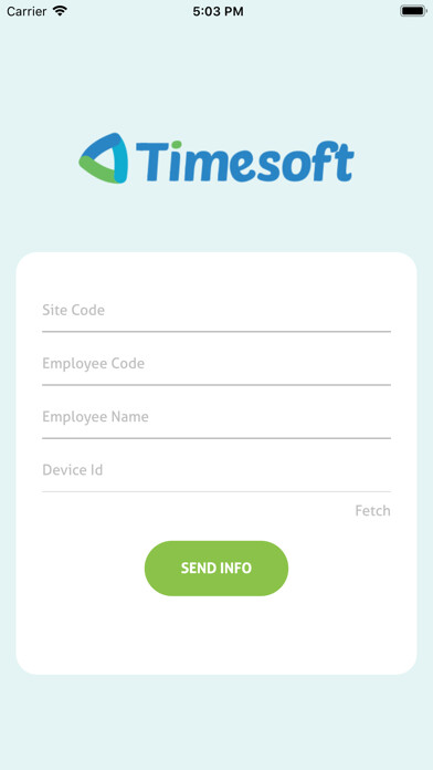 Emulate iPhone app TimeSoft (Time Attendance App) using MyAndroid