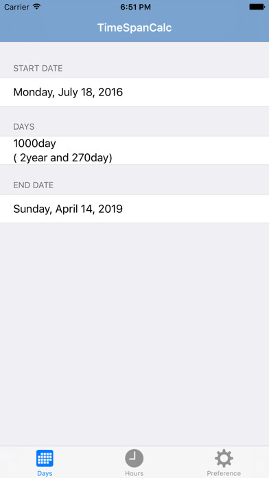 Emulate iPhone app TimeSpanCalc using MyAndroid Emulate iPhone app TimeSpanCalc using MyAndroid