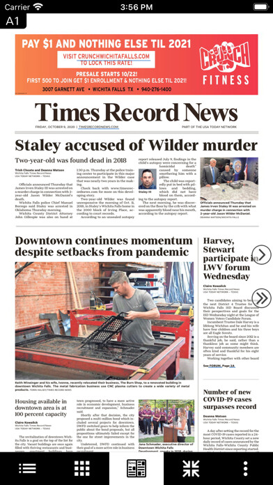Emulate iPhone app Times Record News eEdition using MyAndroid Emulate iPhone app Times Record News eEdition using MyAndroid