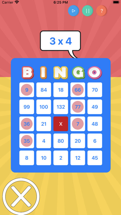 Emulate iPhone app Times Table Bingo using MyAndroid Emulate iPhone app Times Table Bingo using MyAndroid