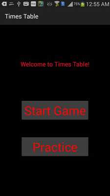 Emulate Android APK Times Table Practice  Game