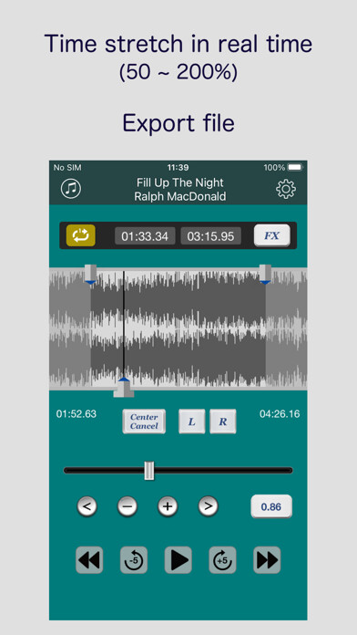 Emulate iPhone app Time Stretch / EQ / AUv3 using MyAndroid Emulate iPhone app Time Stretch / EQ / AUv3 using MyAndroid