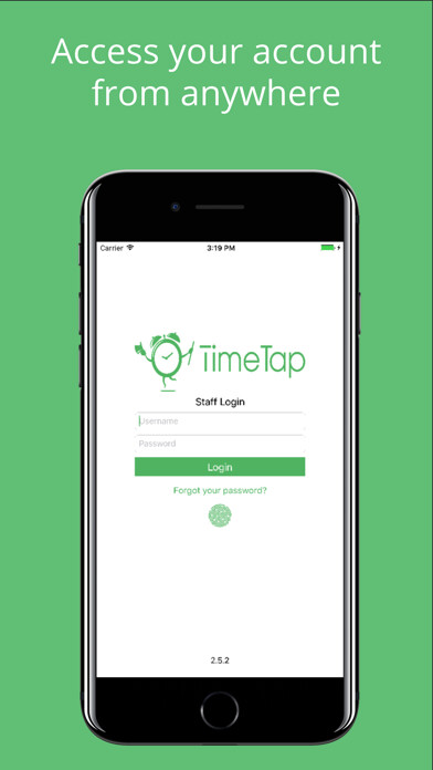 Emulate iPhone app TimeTap Backoffice using MyAndroid