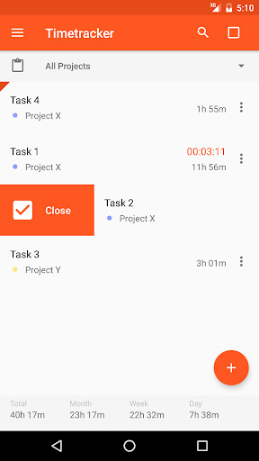 Emulate Android APK Time Tracker - Time Clock