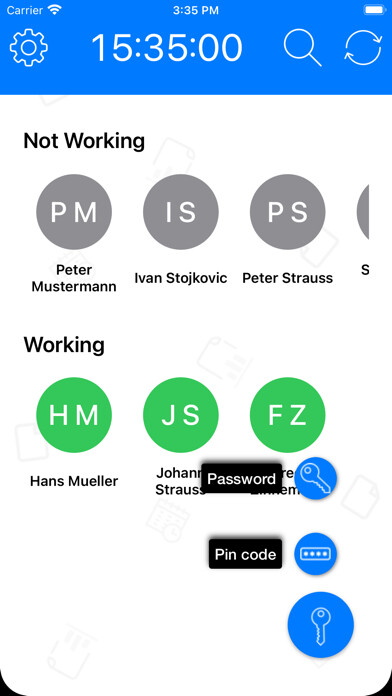 Emulate iPhone app TimeTrack - Terminal using MyAndroid Emulate iPhone app TimeTrack - Terminal using MyAndroid