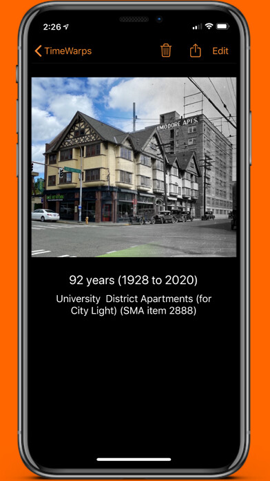 Emulate iPhone app TimeWarp - Then & Now using MyAndroid