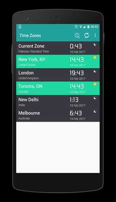 Emulate Android APK Time Zones App Emulate Android APK Time Zones App