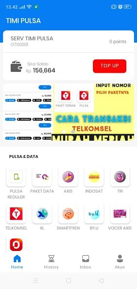 Run android online APK TIMI PULSA 2 from MyAndroid or emulate TIMI PULSA 2 using MyAndroid