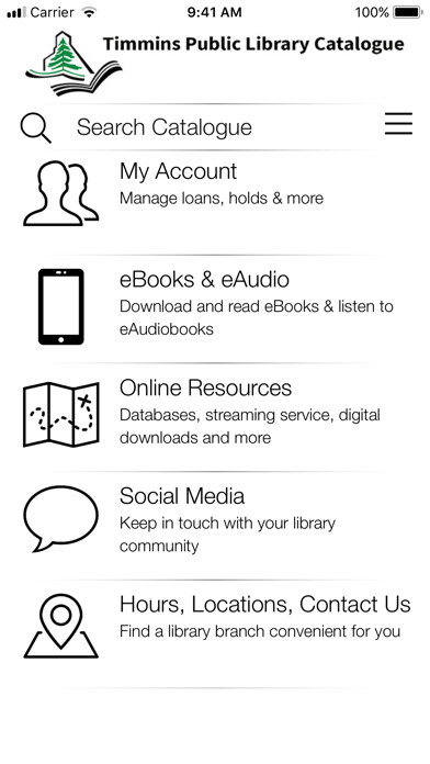 Emulate iPhone app Timmins Public Library using MyAndroid Emulate iPhone app Timmins Public Library using MyAndroid