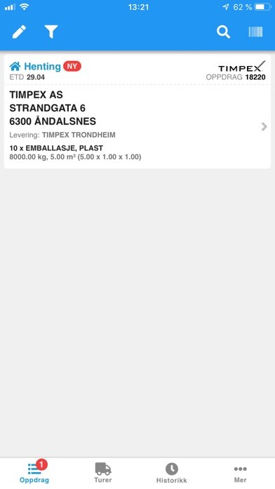 Emulate iPhone app Timpex Confirm using MyAndroid