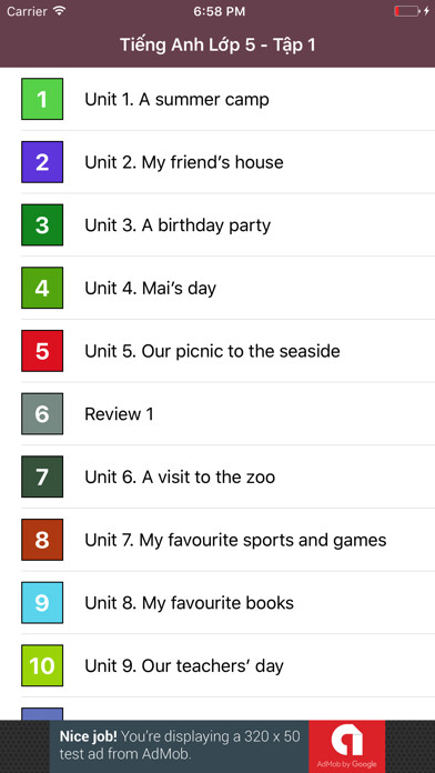 Emulate iPhone app Ti?ng Anh L?p 5 using MyAndroid Emulate iPhone app Ti?ng Anh L?p 5 using MyAndroid