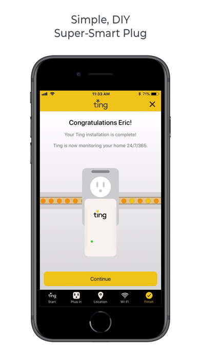 Emulate iPhone app Ting Sensor using MyAndroid