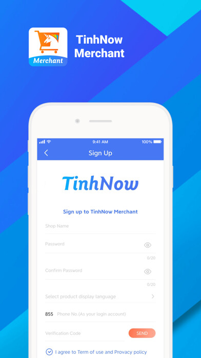 Emulate iPhone app TinhNow Merchant using MyAndroid Emulate iPhone app TinhNow Merchant using MyAndroid