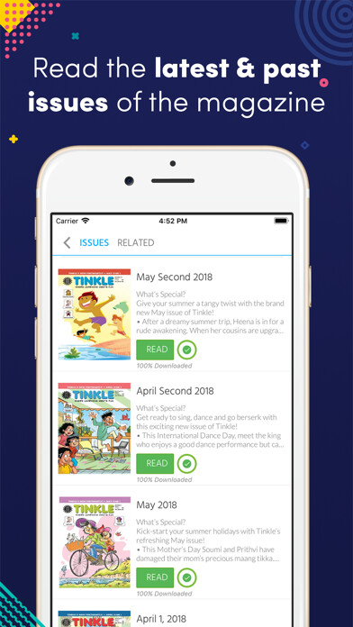 Emulate iPhone app TINKLE(magazine) using MyAndroid