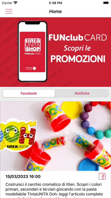 Emulate iPhone app tintaUNITA SHOP using MyAndroid