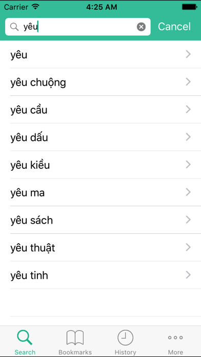 Emulate iPhone app Từ Điển Việt Đức (Vietnamese German Dictionary) using MyAndroid