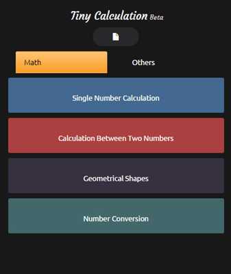 Emulate Android APK Tiny Calculation Beta 1.0