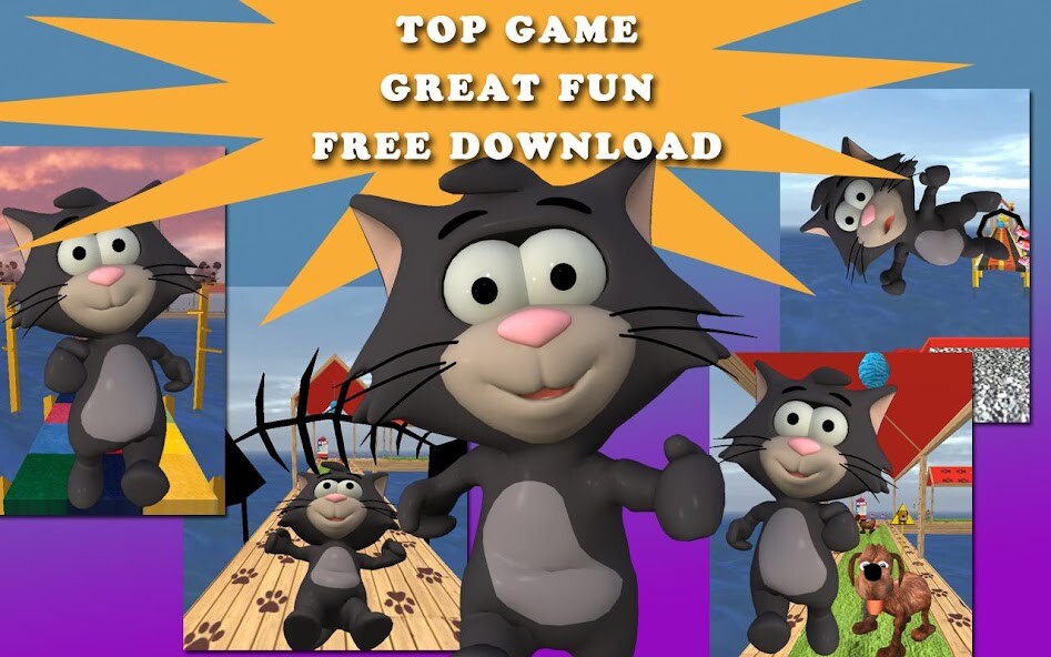 Run android online APK Tiny Cat Run: Running Game Fun from MyAndroid or emulate Tiny Cat Run: Running Game Fun using MyAndroid