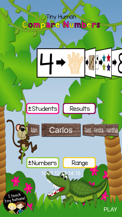 Emulate iPhone app Tiny Human Compare Numbers using MyAndroid