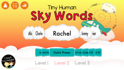 Emulate iPhone app Tiny Human Sky Words using MyAndroid