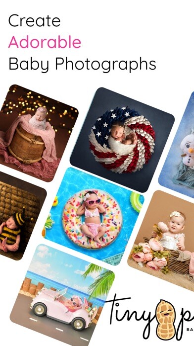 Emulate iPhone app Tiny Peanut: Baby Photo Editor using MyAndroid