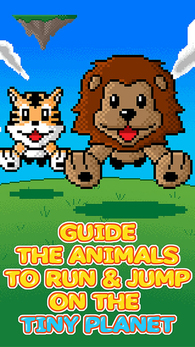 Emulate iPhone app Tiny Planet ・Animal Arcade hopper Endless Jump Shift using MyAndroid